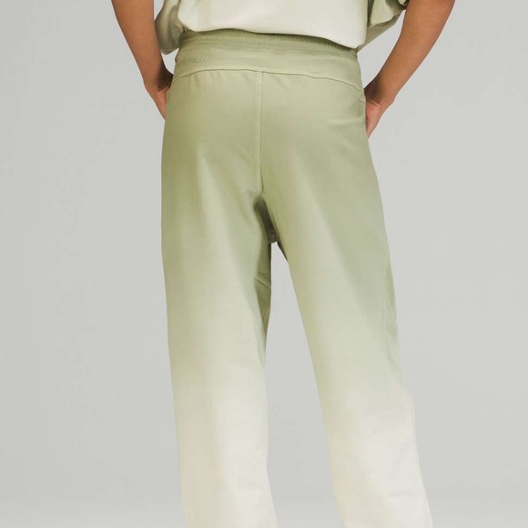Lululemon LA Super-High-Rise Jogger in Green Fern Ombre Wash Size 12 Pima Cotton